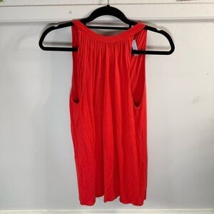 Revolve Red Sleeveless Women's Tank Top Tie Back Open Back Flowy